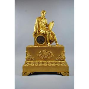 Large Gilt Bronze Clock