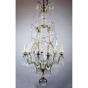 19th Century Cage Chandelier