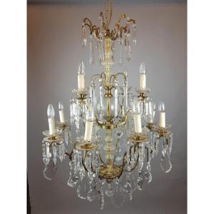 Chandelier With Crystal Drops