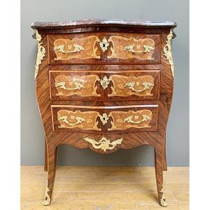 Small Commode, Nap III, Marquetry.