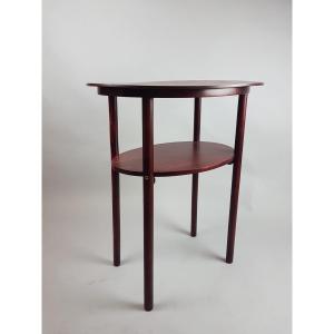 Mahogany Stained Beech Side Table,  Josef Hoffmann