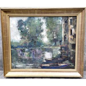 Oil On Canvas Signed Paul Hagemans