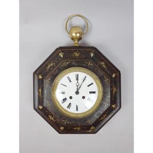 Pendulum In Painted Sheet Metal From The Restoration Period