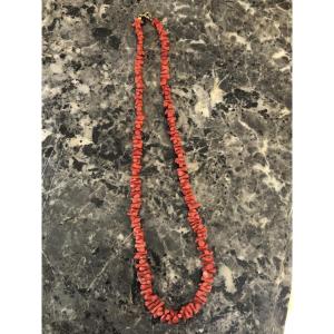 20th Century Red Coral Necklace