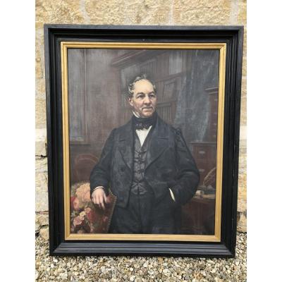 Important Portrait Of A Notable Dated 1877 Aj - Alizard