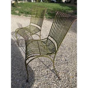 Pair Of Iron Garden Chairs