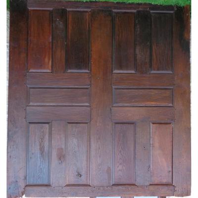Large Wood Panel Louis XIII In Oak Late Seventeenth
