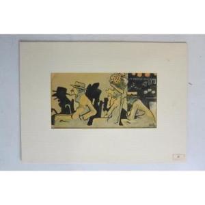 Bus Scene By Gus Bofa