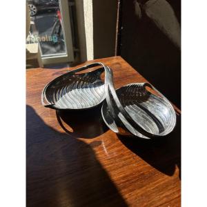 Coupe Art nouveau Double Serviteur Gallia