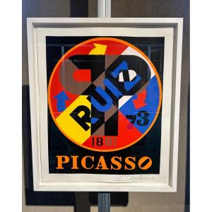 Robert Indiana - Picasso From The American Dream Portfolio,