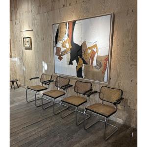 4 Original Cesca Chairs By Marcel Breuer 