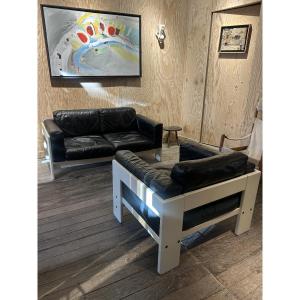 Bastiano Sofa And Armchair By Afra & Tobia Scarpa