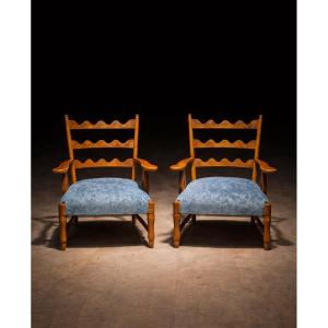 Paolo Buffa - Pair Of Armchairs And Coffee Table, 1950