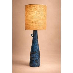 Jacques Blin - Large Blue Bottle Lamp