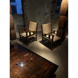 Francis Jourdain - Pair Of Armchairs Circa 1920