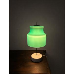 Italian Glass And Marble Table Lamp, 1960