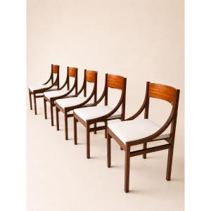 Silvio Cavatorta - Suite Of 6 Rosewood Chairs