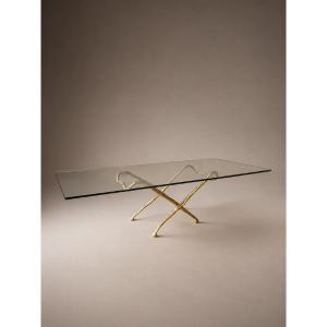 Gilt Bronze Coffee Table Circa 1970