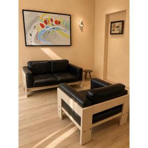 Bastiano Sofa And Armchair By Afra & Tobia Scarpa