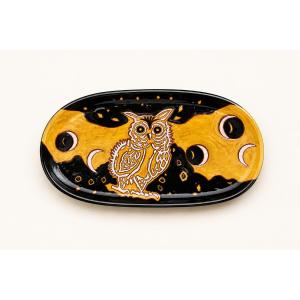 Jean Lurcat - Dish Decorated With Owl And Stars
