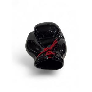 Jc Peiré Trinket Tray, Black Boxing Glove, Circa 1970