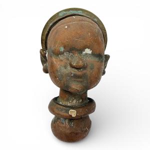 Bella Doll Head Mold In Bronze – Curiosity Item – Circa 1970