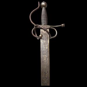 17th-century Style Rapier-type Sword - Spanish Manufacture From Toledo - Mid-20th Century