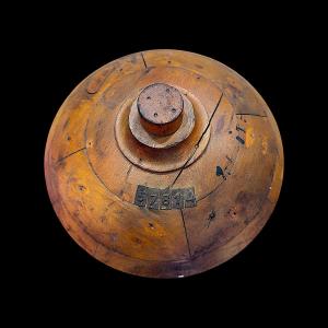 Wooden Stamping Die ø25 Cm – Late 19th Century – Industrial Tool – Folk Art – No. 57814