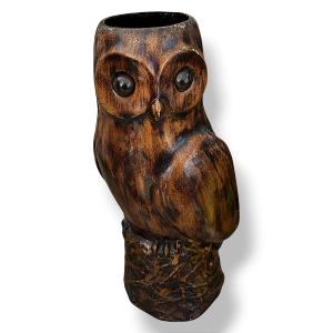 Umbrella Stand Or Walking Stick Holder Owl Point Design By Claude Gourret Paris France C 1970