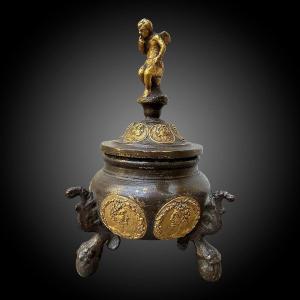Grand Tour Bronze Incense Burner - Italy - 19th Century