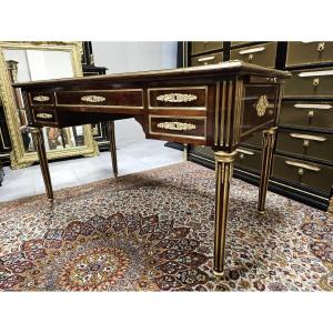 Flat Desk With Zippers Decorated With Bronzes Napoleon III Period Napoleon 3 Boulle