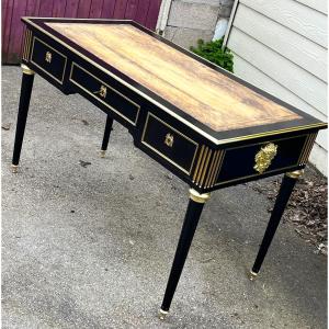 Louis XVI Style Minister's Desk, Napoleon III Boulle