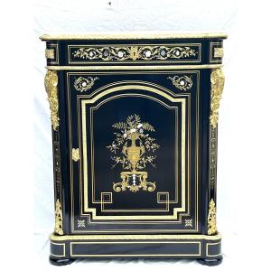 Boulle Marquetry 3-material Napoleon 3 Sideboard
