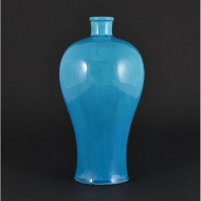 A Chinese Turquoise Meiping Vase. Qianlong Period