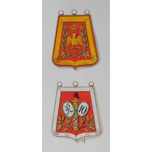 Charles Brun 1825-1908 Sabretache Of Hussars Of The 1st Empire, Drawing, Napoleon