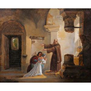 Villeneuve, 19th Century, The Secret Wedding Of Romeo And Juliet, Painting, 1831