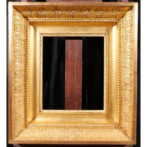 Important Empire Period Frame For Painting 41 X 33 Cm (6f) Gilded Wood Napoleon Circa 1810
