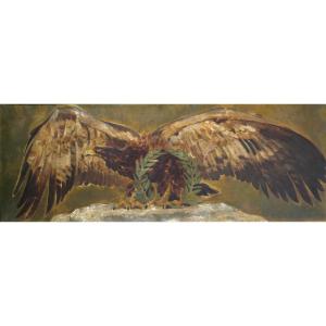 Henri Deluermoz 1876-1943 Imperial Eagle, Painting, 1909, Empire, Napoleon, Animals, Bird