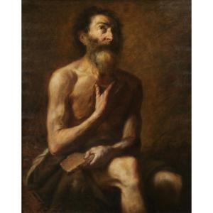 Juseppe De Ribeira 1591-1652 (follower Of) Job, Painting, C. 1900-20, Religious, Saint