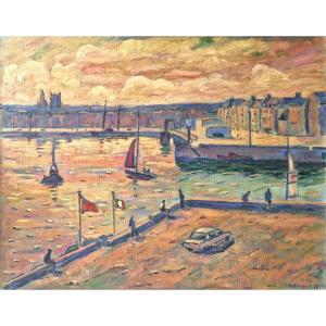 Guy Pichon - Dieppe: Lighting Effects On The Quayside