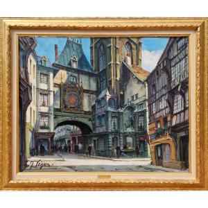 Louis-jacques Vigon - The Gros-horloge In Rouen