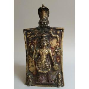 Bronze Temple Wall Lamp India 18th / 19th Century