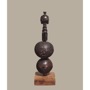 Ritual Rattle, Luba, Democratic Republic Of Congo.