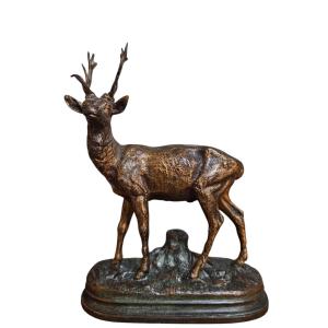 The 12-point Stag By Alfred Dubucand