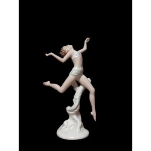 Dancer's Leap By Dorothea Charol (1889-1963) Germany 