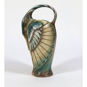 Amphora – Stylized Bird Vase With Zoomorphic Handle, Austria Early 20th Century