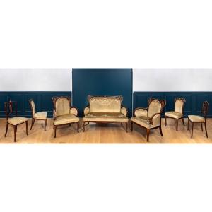 C. Plumet & T. Selmersheim, Iris Salon Suite, Art Nouveau Furniture