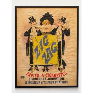 Camis Poster, Zigzag, Art Nouveau Affiche