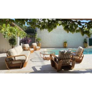 In The Style Of Paul Frankl, "pretzel" Model, Winter Garden Lounge Set
