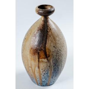 Alexandre Bigot, Art Nouveau Stoneware Vase